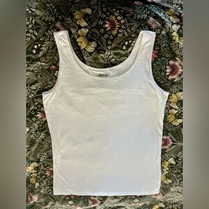 Duluth Trading Co Women's White Tank Top, Large